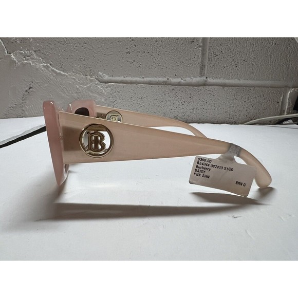 Burberry BE4344 Sunglasses Pink Brown Gradient Square 51mm New (no Original Box) - Picture 4 of 4